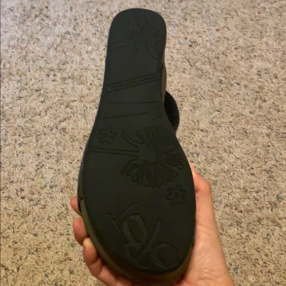 OTBT black and brown leather platforms size 8 - Picture 4 of 7